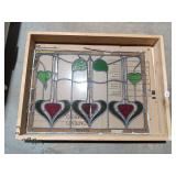 Vintage Stained Glass Window Panel