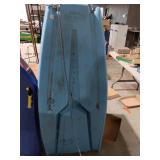 Admiral Zip Sled - Blue Plastic Snow Sled