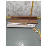 Wood Blinds & White Mini Blinds - 2pc Lot