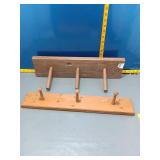 2 Wooden Peg Coat Rack Boards
