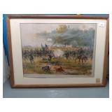 Battle of Antietam Chromolithograph Print