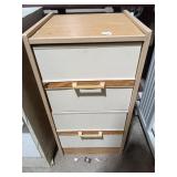 3-Drawer Dresser - Wood Tone & White