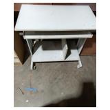 Rolling Computer Desk Cart w/ Keyboard Tray