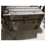 Vintage Wood & Metal Steamer Trunk
