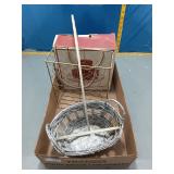 Wire Baskets & 6 Pc Candle Garden Set