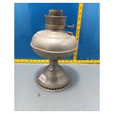 Vintage Oil Lamp Base - Pewter/Silver Tone