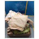 Curtain Panels w/ Grommets - Tan & Green