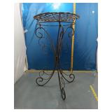Wrought Iron Plant Stand - Scrollwork Base