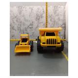 Yellow Toy Construction Vehicles Set of 2