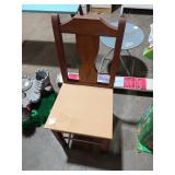 Vintage Wood Dining Chair - Dark Stain