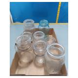 Vintage Glass Canning Jars - Lot of 8-9
