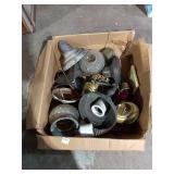 Vintage Lamp Parts Lot - Mixed Hardware