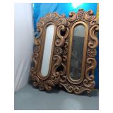 Ornate Double Oval Mirror - Baroque Style