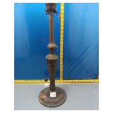 Vintage Cast Metal Floor Lamp Base - Ornate