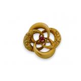 Victorian Love Knot Gold Filled Brooch Pin