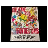 1996 Cheyenne Frontier Days Poster - 100th Annual