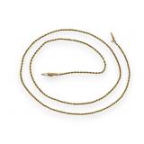 14K Yellow Gold 1mm Rope Chain 20' Necklace