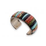 Carlos Eagle Sterling Multi-Stone Cuff Bracelet
