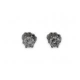 14K Simulated Diamond Stud Earrings