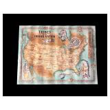 1996 Tribes of The Indian Nation Map Poster