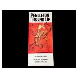 1972 Pendleton Round Up Autographed Rodeo Poster