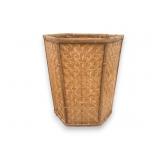 Vintage Hexagon Bamboo & Rattan Planter