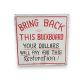 Vintage Buckboard Wagon Hand Painted Wood Sign