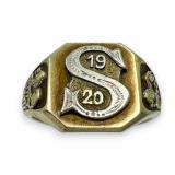 12K 1920 Saratoga Wyoming Class Ring 12K