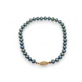 Vintage PJS 14K Black Pearl Bracelet