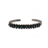 Native American Snake Eye Turquoise Cuff Bracelet