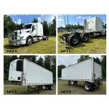(1690) 2019 Peterbilt Truck Tractor & 2014 Truck Trailer