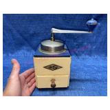 Vtg KYM German wood coffee grinder