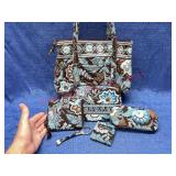 6pcs Vera Bradley bags-wallet-etc (Java Blue)