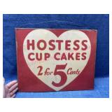 2003 Hostess Cupcakes metal sign