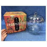 Anchor Hocking clear glass pumpkin jar (USA) w/box