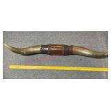 Vtg Bull horns (33in wide)