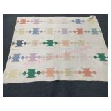 Old cutter Quilt (hand quilted) (61in x 75in)