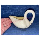 Belleck Ireland Swan creamer pitcher (4in x 6in)