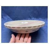 Longaberger Pottery USA pie plate (blue)