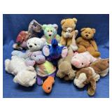 (13) Lrg Ty Beanie stuffed animals