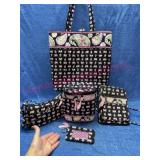 5pcs Vera Bradley bags & wallet (Pink Elephant)