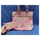 2pcs Vera Bradley bag & wallet (Petal Pink)