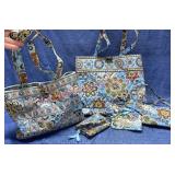 5pcs Vera Bradley bags & wallets (Bali Blue)