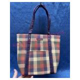Longaberger smaller purse (purple/ fall colors)