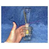 Lrg vtg 'Imperlux' lead crystal perfume bottle