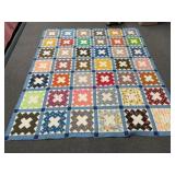 Modern quilt (81in x 94in) - machine done