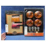 Harley Davidson amber flat turn signal lens set &