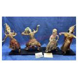 (4) Old Bangkok Dolls by Mrs. Chandavimol handmade