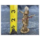 1986 Spoontique pewter dragon around castle R607