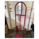 Red 2-wheel dolly (ready for use) 50in tall